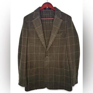 Todd Snyder New York Italian 100% Wool Windowpane Sport Coat.